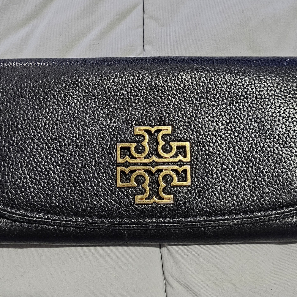 Tory Burch Black Leather Wallet